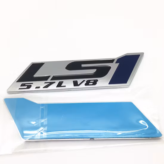 Оптовая торговля на заводе логотип клиента хром синий ABS эмблемы значок Ls1 5.7L V8 Fit Silverado новый